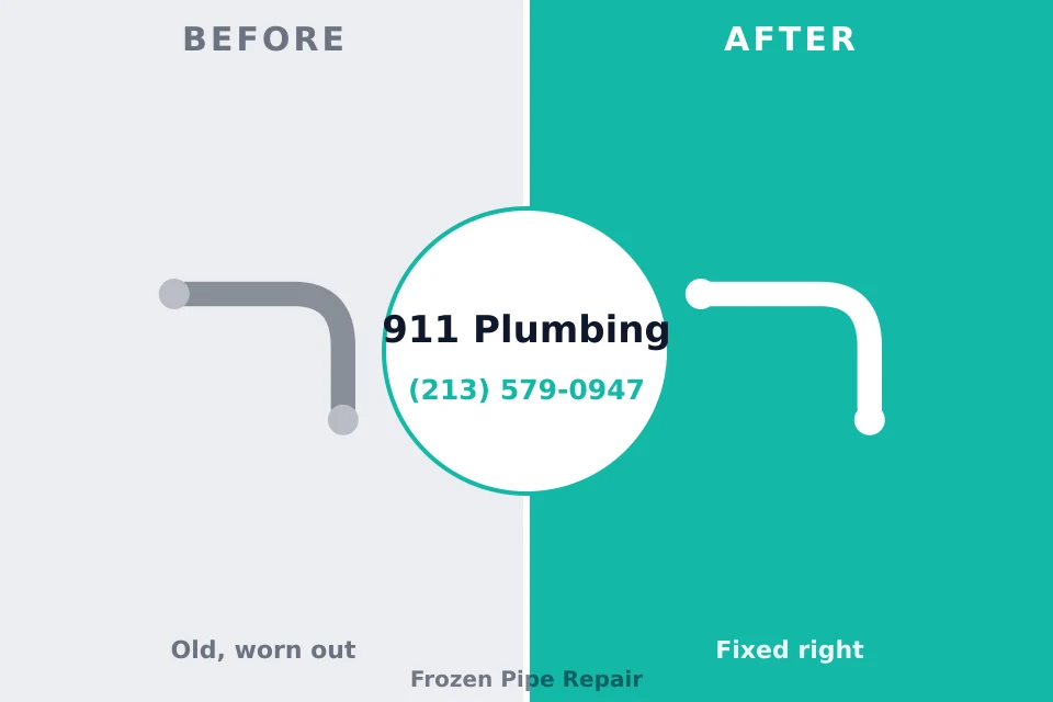 Before and after: plumbing company Independence, WI